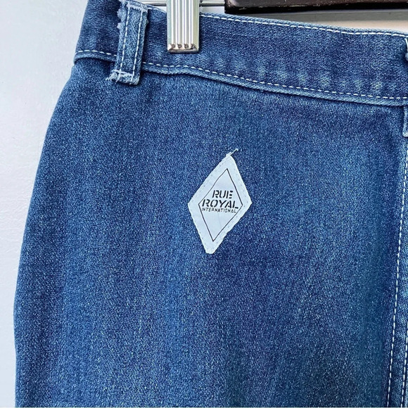 Vintage Rue Royal Blue  High Rise Mom Jeans - Picture 5 of 6